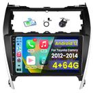 Central multimídia Jerqry para Toyota Camry 2012-2014, tela HD Android de 10"