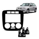 Central Multimídia + Moldura 2 Din VW Gol Saveiro Parati Prata ou Preta para Som/DVD Chinês Japonês