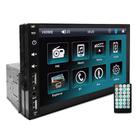 Central Multimídia MP5 1 Din JR8 Tela 7 Espelhamento Bluetooth USB SD AUX