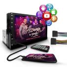 Central Multimídia MP5 1Din Com tela de 7, Bluetooth, USB, Espelha o Celular