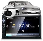 Central Multimídia Mp5 Amarok Preta Câmera Espelhamento Bluetooth