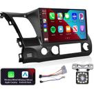 Central multimídia Podofo para Honda Civic 2006-2011, tela touch de 10,1"