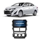 Central Multimídia Pósitron SP9090AD Dedicado Toyota Yaris com Moldura