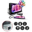 Central Multimídia Universal 1Din Com tela de 7, Bluetooth, Espelhamento via USB - MP5 CAR