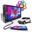 Central Multimídia Universal Mp5 Bt 1 Din 7 Espelha Dvd Câm Fiat Uno