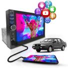 Central Multimídia Universal Mp5 Bt 1 Din 7 Espelha Dvd Câm Volks Santana