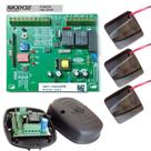 Central Placa Motor Rossi Nkxh30fs + Receptor Cadastra até 1024 Controles + 3 Tx Car Farol Alto Carro Moto