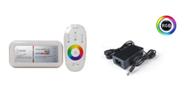 Central Touch Para Luminária Led Piscina Rgb + Fonte 12v 2 A Central Touch Para Luminária Led Piscina Rgb + Fonte 12v 2 A