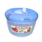Centrífuga Salada Secador Verduras Manual 4,5 Litros Azul