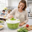 Centrifuga Seca Saladas Folhas Legumes Verduras Com Tampa Travas