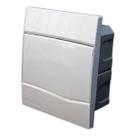 Centrinho 9 DISJ de PVC Embutir SLIM Sem Barramento Branco - BRUM