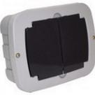 Centrinho Ribeiro Fabril Pvc Embutir Para 3 Disjuntores Nema/ 4 Din Cinza