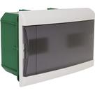 Centrinho Schneider Pvc Embutir Fume Para 16 Disjuntores Din Sem Barramento