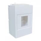 Centrinho Steck Pvc 04 Disjuntor Din Sobrepor Branco Sct4 Centrinho Steck Pvc 04 Disjuntor Din Sobrepor Branco Sct4