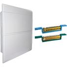 Centrinho Steck Pvc Embutir Branco Para 24 Disjuntores Din Com Barramento Centrinho Steck Pvc Embutir Branco Para 24 Disjuntores Din Com Barramento