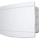 Centrinho tigre pvc embutir para 8 disjuntores din sem barramento branco