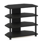 Centro de entretenimento Furinno Turn-N-Tube 4-Tier Blackwood