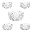 Centro De Mesa 18cm Cristal Diamante Tigelas 11cm Luxo Deli