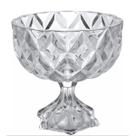 Centro De Mesa Bomboniere De Vidro 600ml Diamond Com Pé