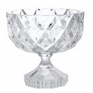 Centro de Mesa com Pé de Cristal de Chumbo Deli 18 x 18 cm Casa Del Grande