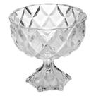 Centro de Mesa Decorativo de Cristal com Pé Deli Diamond Centro de Mesa Decorativo de Cristal com Pé Deli Diamond