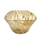 Centro de mesa decorativo em vidro ambar 27cm