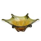 Centro de Mesa Decorativo em Vidro Degradê Âmbar e Verde 38cm 15569-PL Centro de Mesa Decorativo em Vidro Degradê Âmbar e Verde 38cm 15569-PL