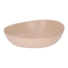 Centro De Mesa Decorativo Multiuso Oval Em Cerâmica Aspecto Fosco Contemporâneo Luxo