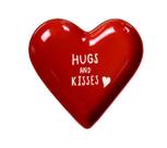 Centro de Mesa em Cerâmica Coração - Hugs and Kisses