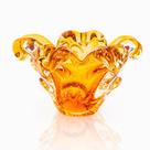 Centro De Mesa Em Cristal Murano Âmbar - São Marcos