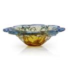 Centro De Mesa Em Cristal Murano Azul E Âmbar - São Marcos