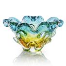 Centro De Mesa Em Cristal Murano Esmeralda - São Marcos 25cm Centro De Mesa Em Cristal Murano Esmeralda - São Marcos 25cm