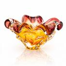 Centro De Mesa Em Cristal Murano Lilás E Âmbar - São Marcos Centro De Mesa Em Cristal Murano Lilás E Âmbar - São Marcos