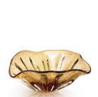 Centro De Mesa Em Cristal Murano Marrom - São Marcos 36cm Centro De Mesa Em Cristal Murano Marrom - São Marcos 36cm