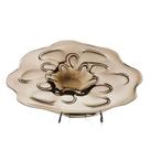 Centro De Mesa Em Cristal Murano Marrom - São Marcos 70cm