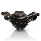 Centro De Mesa Em Cristal Murano Preto - São Marcos