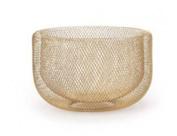 Centro de mesa em metal dourado 17x28cm - MART Centro de mesa em metal dourado 17x28cm - MART