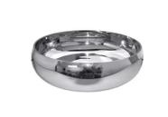 Centro de Mesa em Vidro Espelhado Prata 27cm Arranjo Decoração Flores Centro de Mesa em Vidro Espelhado Prata 27cm Arranjo Decoração Flores