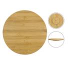 Centro De Mesa Giratório Bambu 30 Cm Petiscos Frios Doces