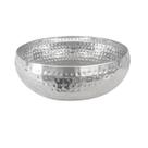 Centro de Mesa Martelado Silver Prata 25cm Decoração moderna
