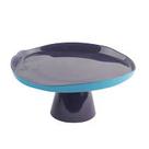Centro de mesa Milky vidro c/pé 21x10cm roxa/azul -L Hermitage Centro de mesa Milky vidro c/pé 21x10cm roxa/azul -L Hermitage