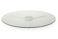 Centro de Mesa Prato De Vidro Giratório 60 Cm Organização Servir Casa Cozinha Luxo Requinte