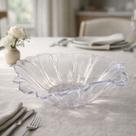 Centro de Mesa Saladeira Flor Cristal Transparente 28cm Centro de Mesa Saladeira Flor Cristal Transparente 28cm