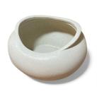 Centro de mesa Vaso Moderno Creme Fosco Texturizado - 13,5 cm
