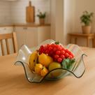 Centro De Mesa Vidro Espesso Grande 39cm Fruteira Mistral
