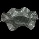 Centro de mesa vidro transparente botanico 37x8,5cm - mistral vidros