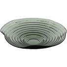 CENTRO MESA FRUTEIRA DECORATIVO HOME&CO VIDRO 8x34x34cm FUMÊ