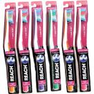 Cepillo de Dientes Reach Floss Clean Suave Paquete de 6 con Batería