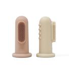 Cepillos de Dedo para Bebé Mushie Paquete con 2 Cepillos de Silicona Suave