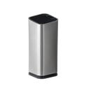 Cepo Organizador de Facas em Aço Inox e Plástico Preto 10,1x10,1x23,1cm - Clink Cepo Organizador de Facas em Aço Inox e Plástico Preto 10,1x10,1x23,1cm - Clink